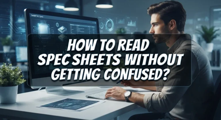 How to Read Tech Spec Sheets Without Getting Confused?